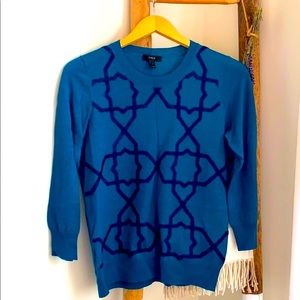 J. Crew Collection embroidered lightweight sweater